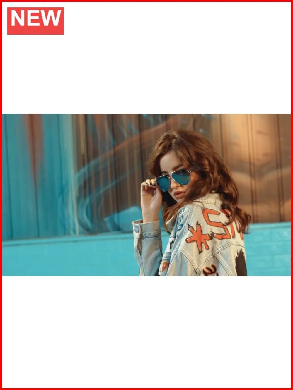 Oversized Aviator Sunglasses Women Polarized Mirrored Metal Frame UV Protection